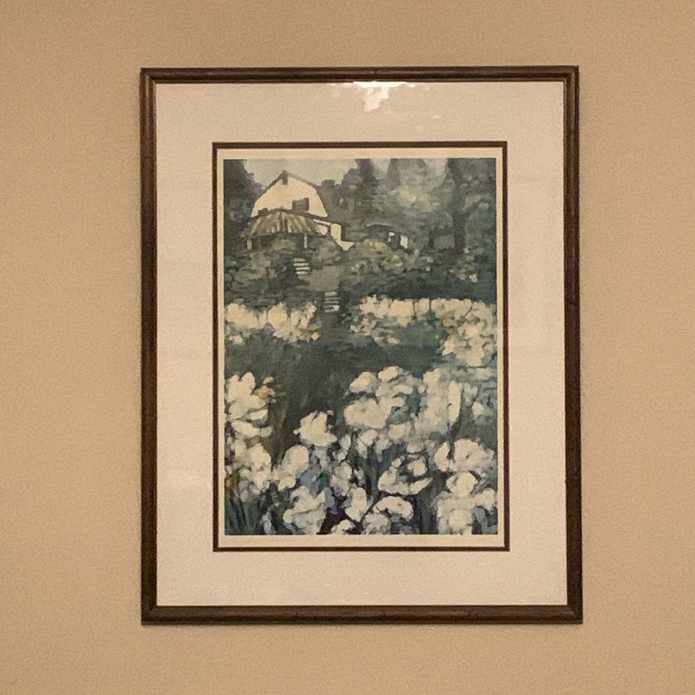 📌 Signed Limited 35/500 Cline of Baltimore Print of a House On A Hill
